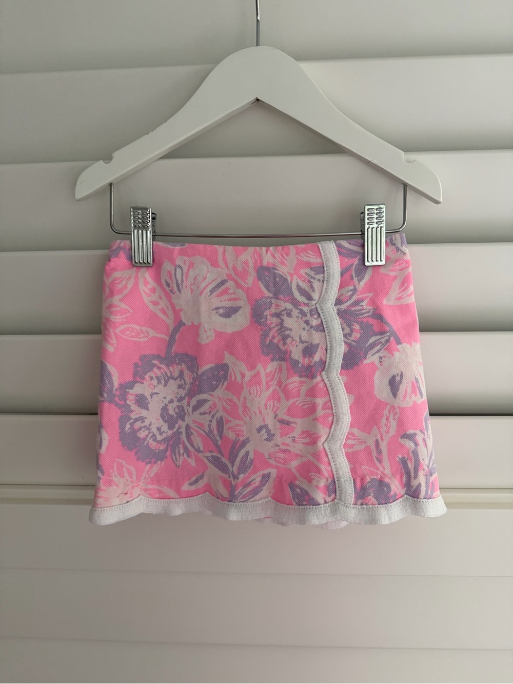 Lilly Pulitzer Pink Floral cotton skort